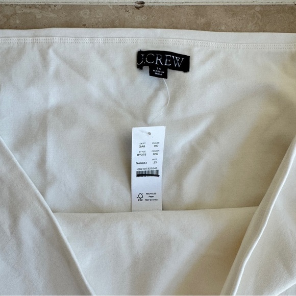 J. Crew White Off-Shoulder Tank Top - Picture 8 of 9